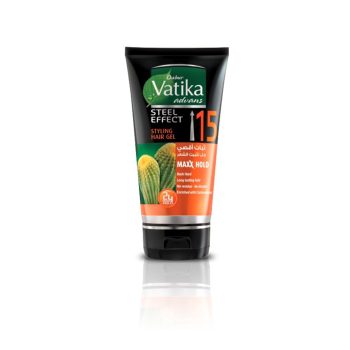 Vatika Steel Effect Styling Hair Gel Max Hold 15 for Strong Definition