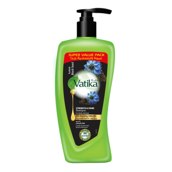 Vatika Naturals Multivitamin Blackseed Shampoo - 650ml | For Shine, Complete Nourishment & Strength | Enriched With Blend Of Vitamin A,E,F & Blackseed