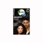 Vatika Naturals Instant Henna Shampoo Hair Colour Natural Black (20ml + Gloves) | With Blackseed Extracts | 100% Grey Coverage in 5 Minutes | No Ammonia | Lasts Up to 24 Washes